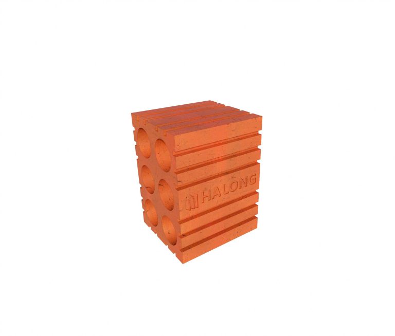 Gạch HALONG nửa 6 lỗ có rãnh